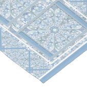 セラミックレースライトブルー ショートテーブルランナー (コーナー)