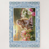 セラミックレースライトブルー ジグソーパズル (縦)