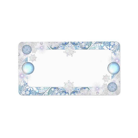 セラミックレースライトブルー&スノーフレーク ラベル (正面)