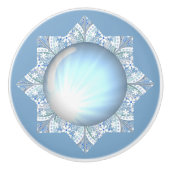 セラミックレースライトブルー セラミックノブ (正面)
