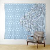 セラミックレースライトブルー タペストリー (インサイチュ(横))