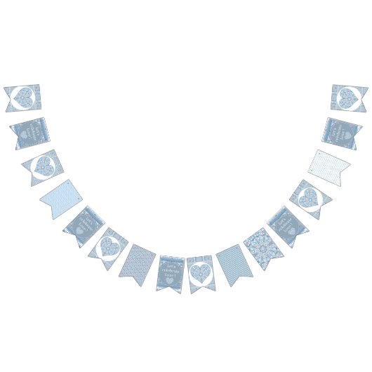 セラミックレースライトブルー バンティングフラッグ (全)