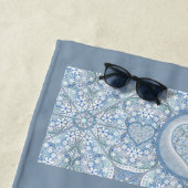 セラミックレースライトブルー ビーチタオル (インサイチュ)