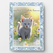 セラミックレースライトブルー フォトプラーク (正面)