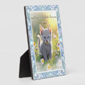 セラミックレースライトブルー フォトプラーク (側面)