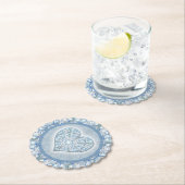 セラミックレースライトブルー ペーパーコースター (インサイチュ)