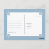 セラミックレースライトブルー ポストカード (裏面)