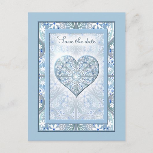 セラミックレースライトブルー ポストカード (正面)