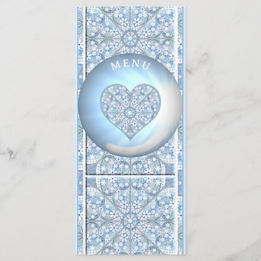 セラミックレースライトブルー メニュー (裏面)