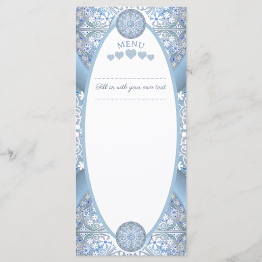 セラミックレースライトブルー メニュー (正面)