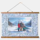 セラミックレースライトブルー 吊り下げ型タペストリー (正面)