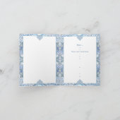 セラミックレースライトブルー 招待状 (内部)