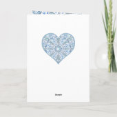 セラミックレースライトブルー 招待状 (裏面)