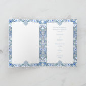 セラミックレースライトブルー 招待状 (内部)