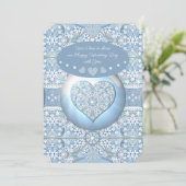 セラミックレースライトブルー 招待状 (スタンド正面)