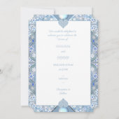 セラミックレースライトブルー 招待状 (裏面)