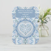 セラミックレースライトブルー 招待状 (スタンド正面)