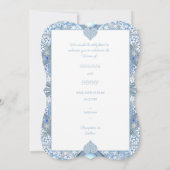 セラミックレースライトブルー 招待状 (裏面)