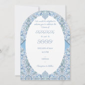 セラミックレースライトブルー 招待状 (裏面)