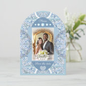 セラミックレースライトブルー 招待状 (スタンド正面)