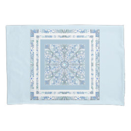 セラミックレースライトブルー 枕カバー