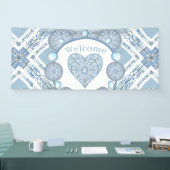 セラミックレースライトブルー 横断幕 (トレードショー)