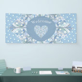 セラミックレースライトブルー 横断幕 (トレードショー)