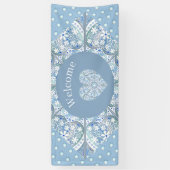 セラミックレースライトブルー 横断幕 (縦)