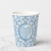 セラミックレースライトブルー 紙コップ (裏面)