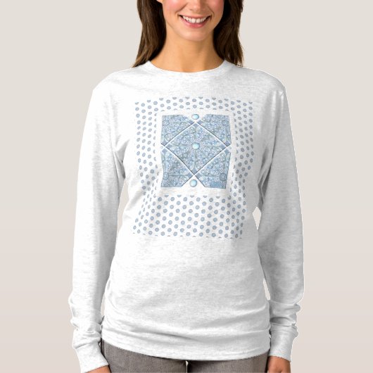 セラミックレースライトブルー Tシャツ (正面)
