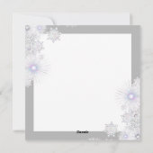 セラミックレース グレー＆スノーフレーク シーズンカード (裏面)