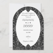 セラミックレース ブラック 招待状 (裏面)