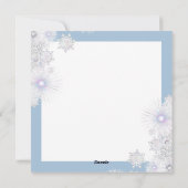 セラミックレース ライトブルー & スノーフレーク シーズンカード (裏面)