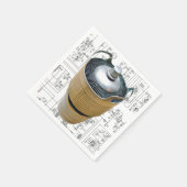 セラミック伝送管回路図 スタンダードカクテルナプキン (角)