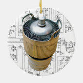 セラミック伝送管回路図 セラミックオーナメント (裏面)