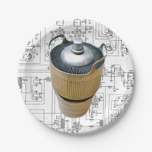 セラミック伝送管回路図 ペーパープレート (正面)