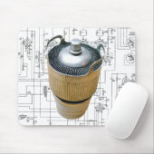 セラミック伝送管回路図 マウスパッド (マウス)