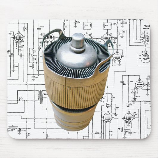 セラミック伝送管回路図 マウスパッド (正面)