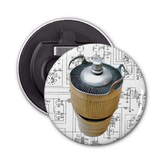 セラミック伝送管回路図 栓抜き (正面)