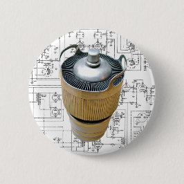 セラミック伝送管回路図 缶バッジ