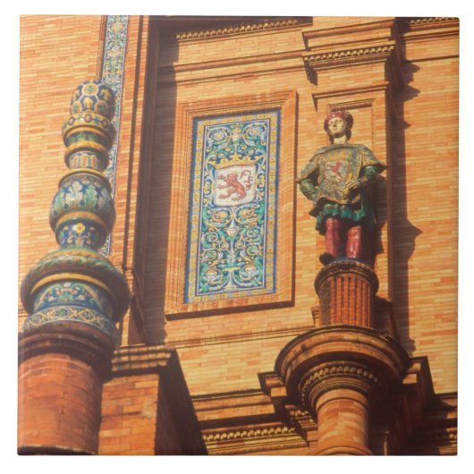 セラミック像の詳細ザプラザ・デ・エスパーナ タイル (正面)