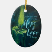 セラミック勇気付けられるの「キャンドル」 セラミックオーナメント (正面)