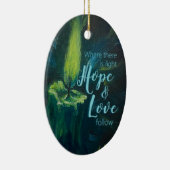 セラミック勇気付けられるの「キャンドル」 セラミックオーナメント (右)