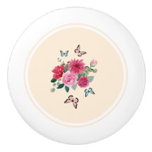 セラミック引き出しノブ – フローラ