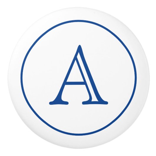 セラミック文字ノブヴィンテージスタイル セラミックノブ (正面)