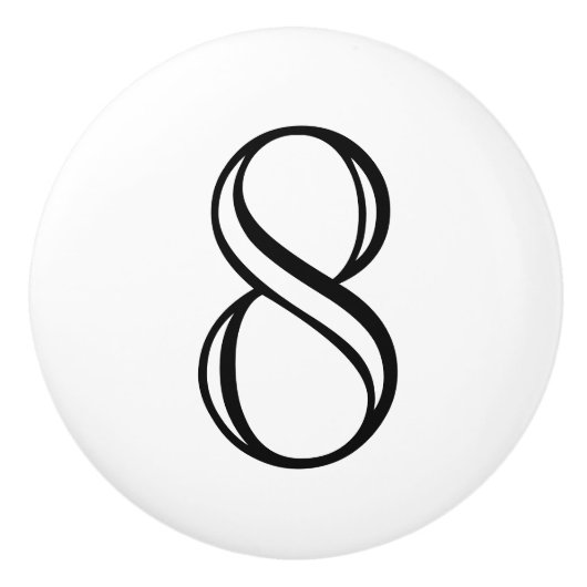 セラミック番号ノブ セラミックノブ (正面)