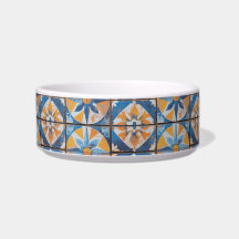 セラミック素朴地中海のペットボウル