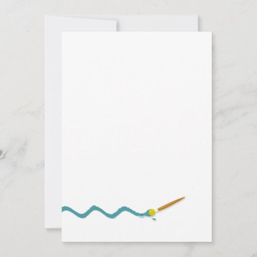 セラミック絵を描の誕生日パーティー 招待状 (裏面)