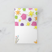 セラミック絵画のパーティーに関するお問い合わせ サンキューカード (内部)