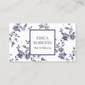 セラミック美しいサロンヴィンテージフローラアポイントメント 予約カード (正面)